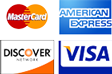 we accept all major credit cards